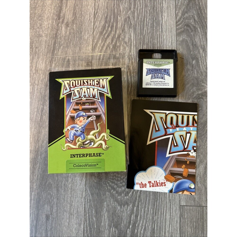 Squish’em Sam Video Game - Colecovision - Interphase